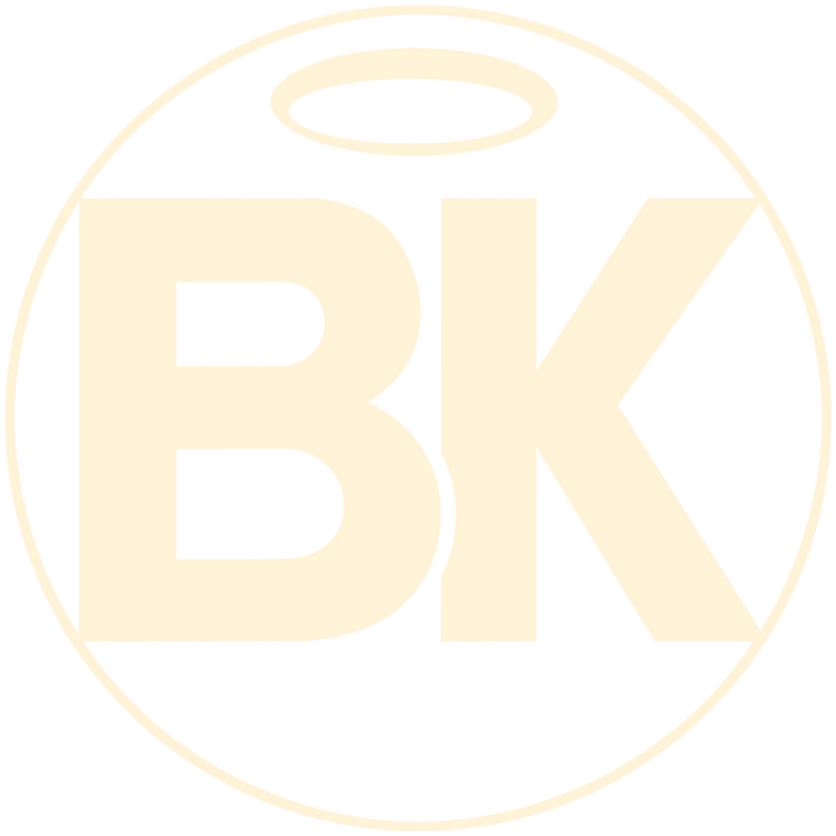 Bahama Kendama logo in cream.