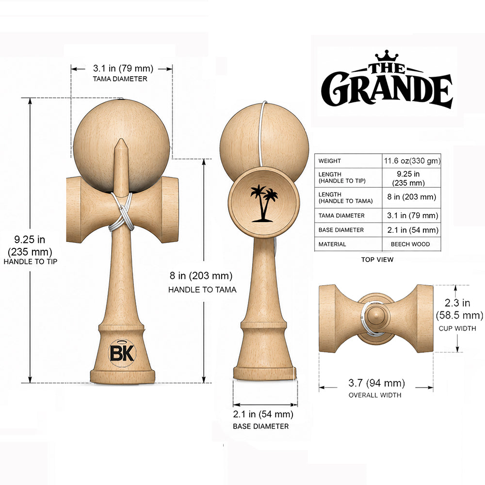 BK V2 Dragon Skin Series - THE GRANDE Size Kendama - by Bahama Kendama