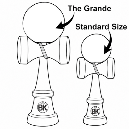 BK V2 Kendama - THE GRANDE Size Kendama - Natural Finish - by Bahama Kendama